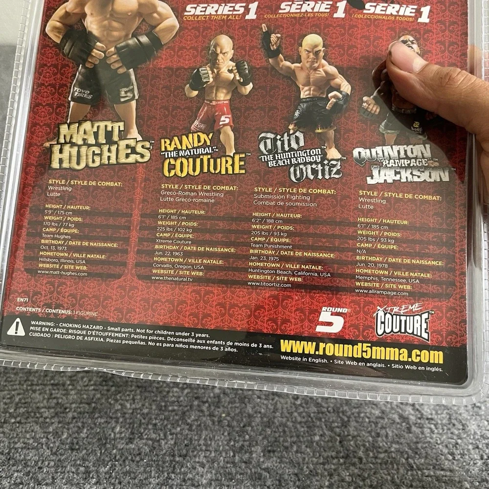 2007 Matt Hughes Round 5 World Of MMA Champions Series 1 Action Figure Y2K